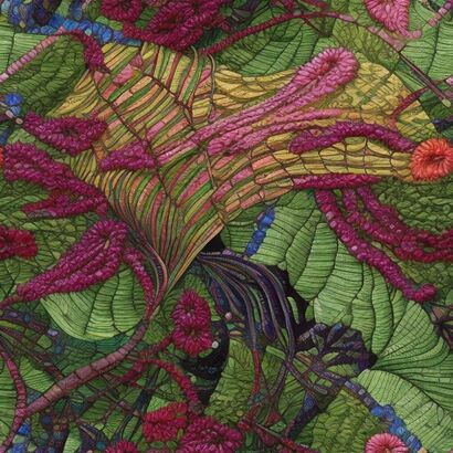 GAN EDEN V - a Digital Graphics and Cartoon Artowrk by Beatriz Finkielsztejn